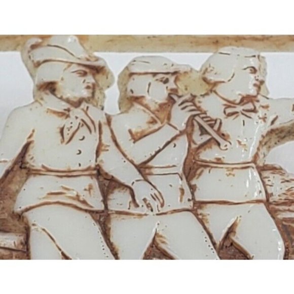 1920s German Celluloid Brooch Silent Film IT ATTRACTED THREE FELLOWS Pin Vtg - Picture 4 of 11